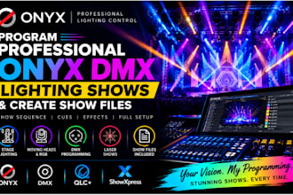 program professional onyx dmx lighting shows and create show files show sequence