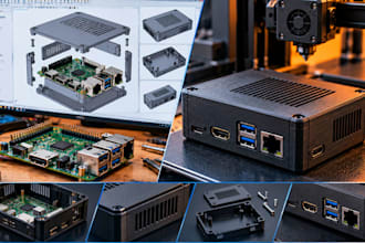 design custom pcb enclosures in 3d cad for 3d printing