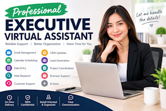 provide professional virtual assistance admin creative and social media support