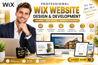 design wix website, wix redesign, wix studio business website development expert