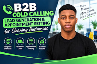 generate janitorial leads, cold call property managers and book meetings