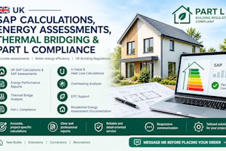 do UK sap calculations, energy assessment, and thermal bridge part l compliance