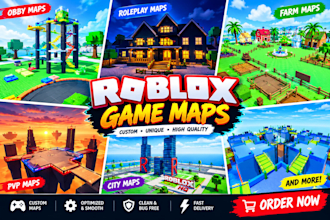 be your roblox builder and create a high quality custom roblox game map