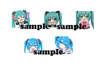 draw and create cute twitch emotes