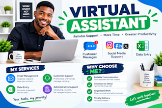 be your virtual assistant for social media and customer support