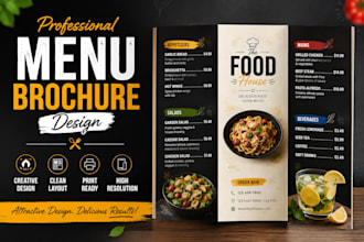 design  italian menu brochure and flyr design for resturants