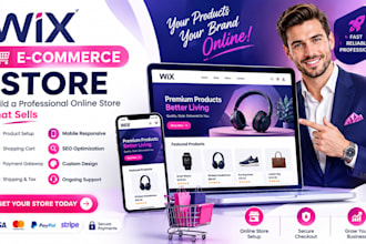 build wix ecommerce store online shop products cart payment gateway setup expert