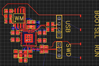 design custom rp2040 raspberry pi pico pcb with usb and flash