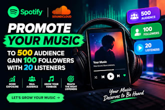 promote your music spotify marketing soundcloud promotion for you