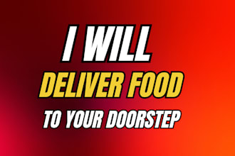 shop for and deliver groceries and foodstuff to your doorstep