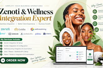 zenoti goldie wellnessliving jane weave aestheticspro pabau noterro integration