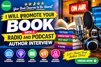 promote your book with a radio and podcast author interview