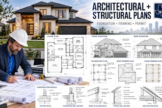 architectural plans structural drawings foundation framing texas permit