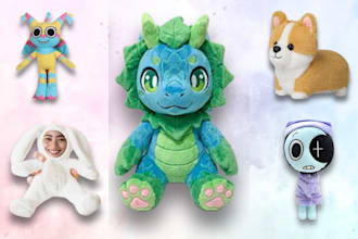 do custom plush toys design handcrafted animal personalized animal plush toy