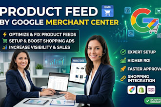 set up merchant center google merchant and fix fix product feed