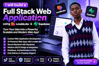 build a full stack web application using lovable dev and supabase