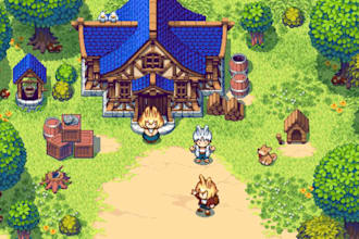 make pixel art tileset, topdown tileset, pixel art background and 2d game assets