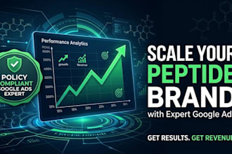 setup and scale compliant google ads campaign for peptide brands