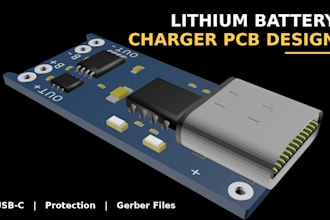 design lithium battery charger pcb with usb c, bms protection, power management