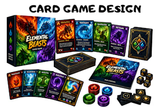 design custom card game playing cards trading card game card game illustration
