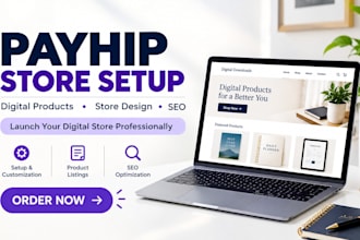 setup payhip online store optimize digital product listing ebook store SEO