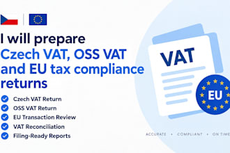 prepare czech vat, oss vat and eu tax compliance returns