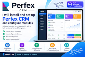 install and set up perfex CRM and configure modules