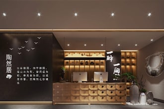 3d food mart supermarket interior boutique, grocery store, shopping mall