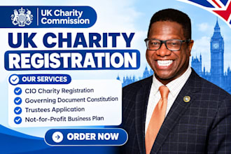 do cio registration UK nonprofit setup charity governing document