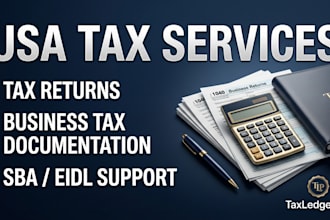 provide you USA tax returns eidl, ppp,sba loan services