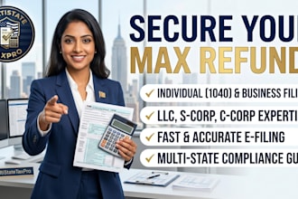 prepare and file your USA tax returns for individuals, businesses