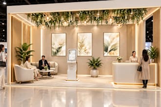 design trade show booth graphics, backdrops and exhibition displays