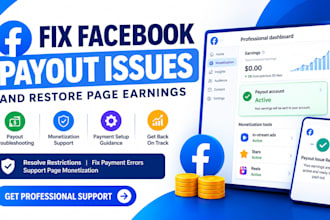 completely fix facebook payout issues and optimize page monetization
