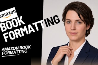 format your book for amazon KDP paperback and ebook