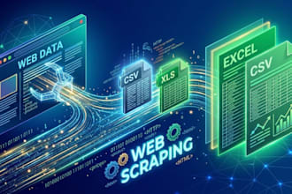 scrape website data to excel or CSV using python