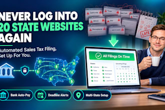 set up automated sales tax filing so you never miss a state deadline