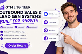 be your GTM engineer to build outbound sales and lead gen systems