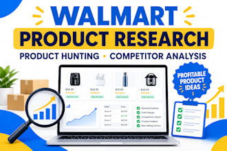 walmart product research and product hunting