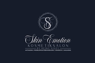 design wordmark cosmetic beauty institution logo