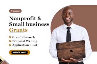 write nonprofit grant, small business grant, grant research, grant proposal