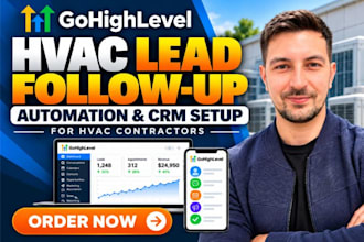 build hvac lead follow up automation in gohighlevel CRM management