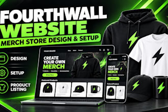setup  fourth wall website design pod merch redesign fourthwall creator store