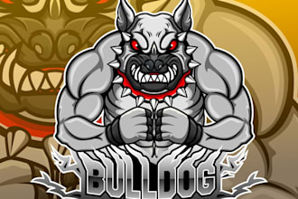 make awesome gorgeous bulldog logo in one day