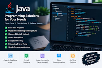 develop java programs and fix java bugs