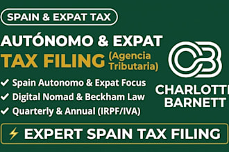 be your spain tax advisor for autonomo and expat tax filing