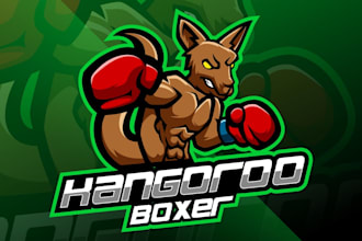 design superb modern kangaroo logo with express delivery