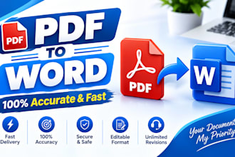 convert pdf to word and retype documents fast