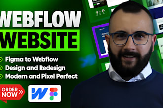 design, redesign or develop responsive webflow website, figma to webflow expert
