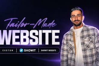 design a custom showit website with SEO and mobile ready layout
