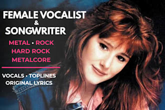 female rock singer female metal singer metalcore rock vocalist songwriter